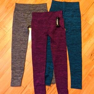 Set of 3: Danskin Now athletic stretch leggings SM